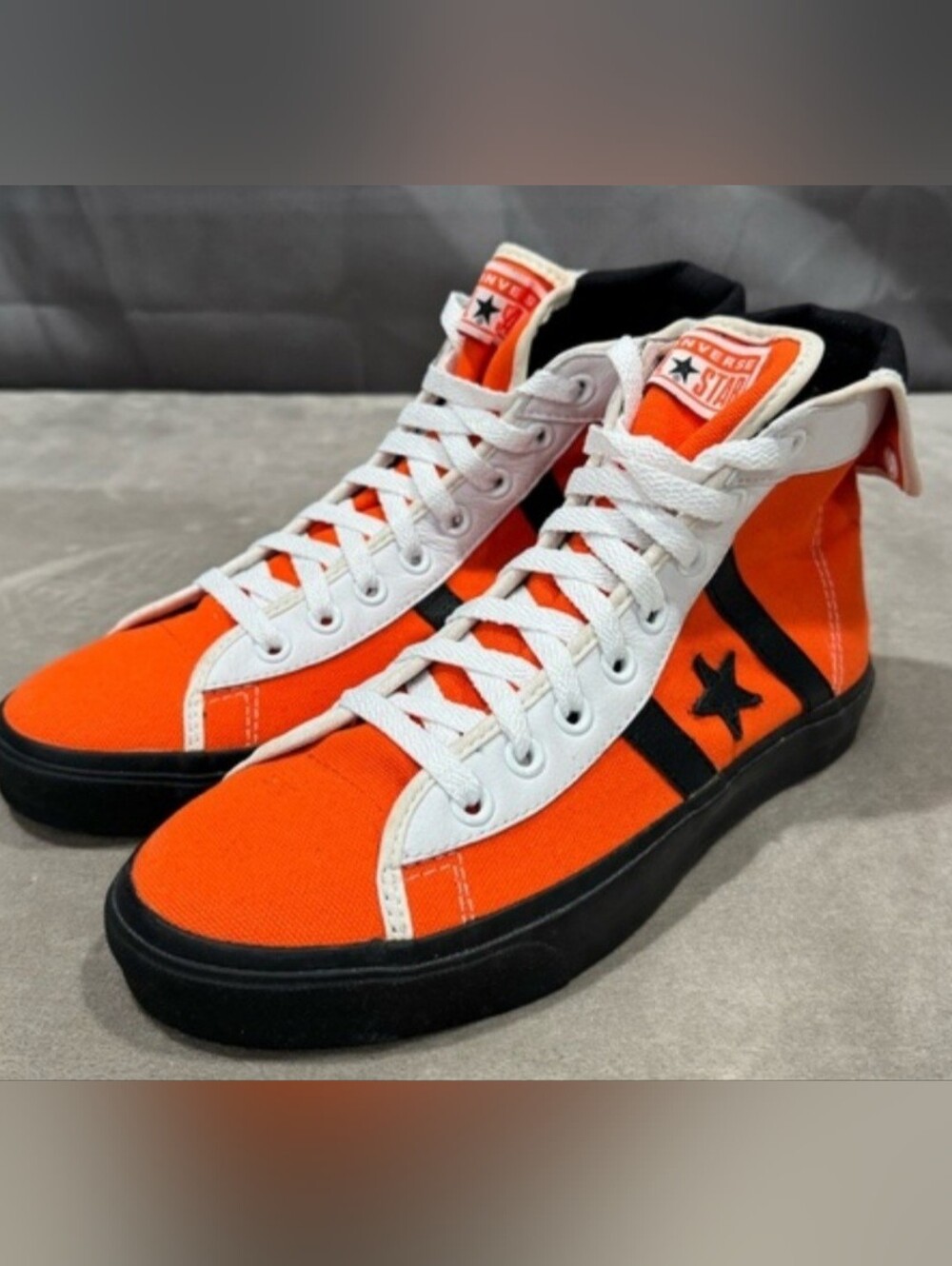 Converse ALL STARS One StarHockey Reissue High Top SneakersOrange,White,Black